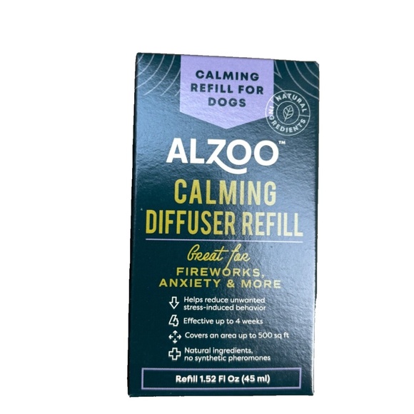 Alzoo Plant Based Natural Calming Diffuser Refill Dog 1.52 Oz Fireworks Anxiety - Picture 1 of 5
